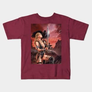 Fantasy Artwork - Red Sonya Kids T-Shirt